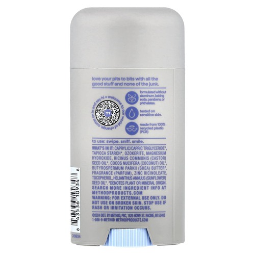 Method, Дезодорант, Simply Nourish, 75 г (2,65 жидк. Унции)