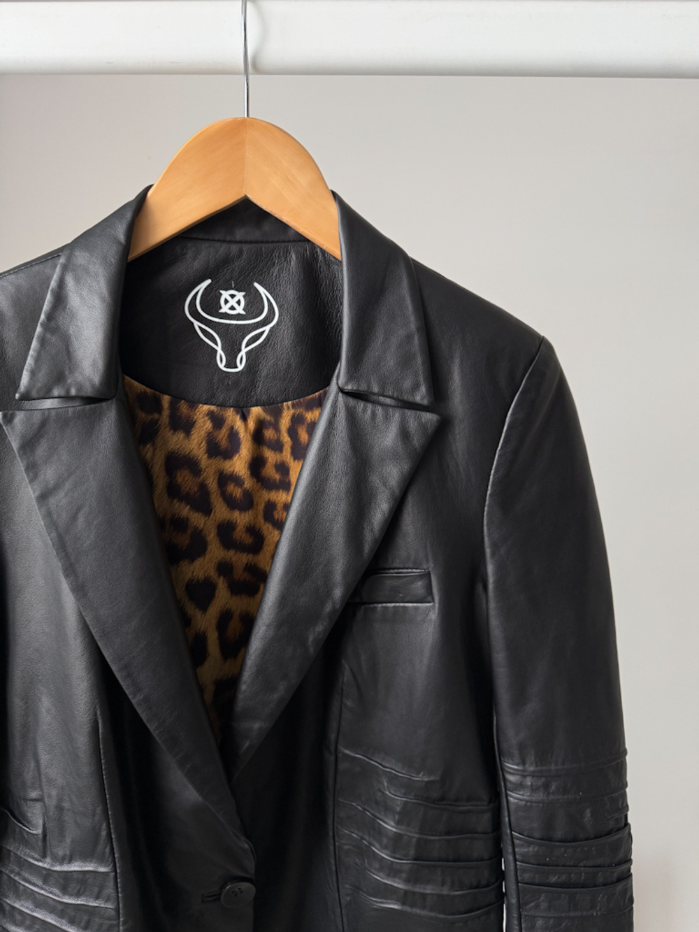 Кожаный жакет, XS