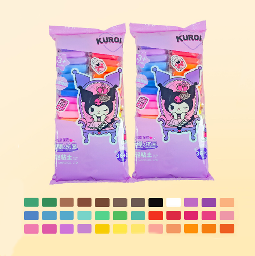 Творческий набор воздушной глины "Soft Clay", 36 шт