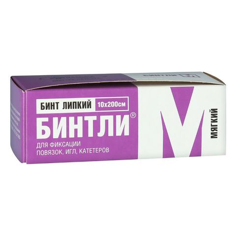 Бинтли М, 10см х 200см (липкий медицинский бинт)