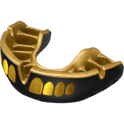 Боксерская капа Opro Gold Level Black Grillz