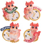 Магнит «С наилучшими пожеланиями» 6*5,5 см, микс