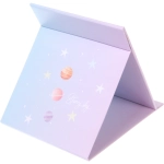 Зеркало косметическое складное «ФОРТУНА БРИ», микс 4 дизайна, мрамор, 17*13,5см