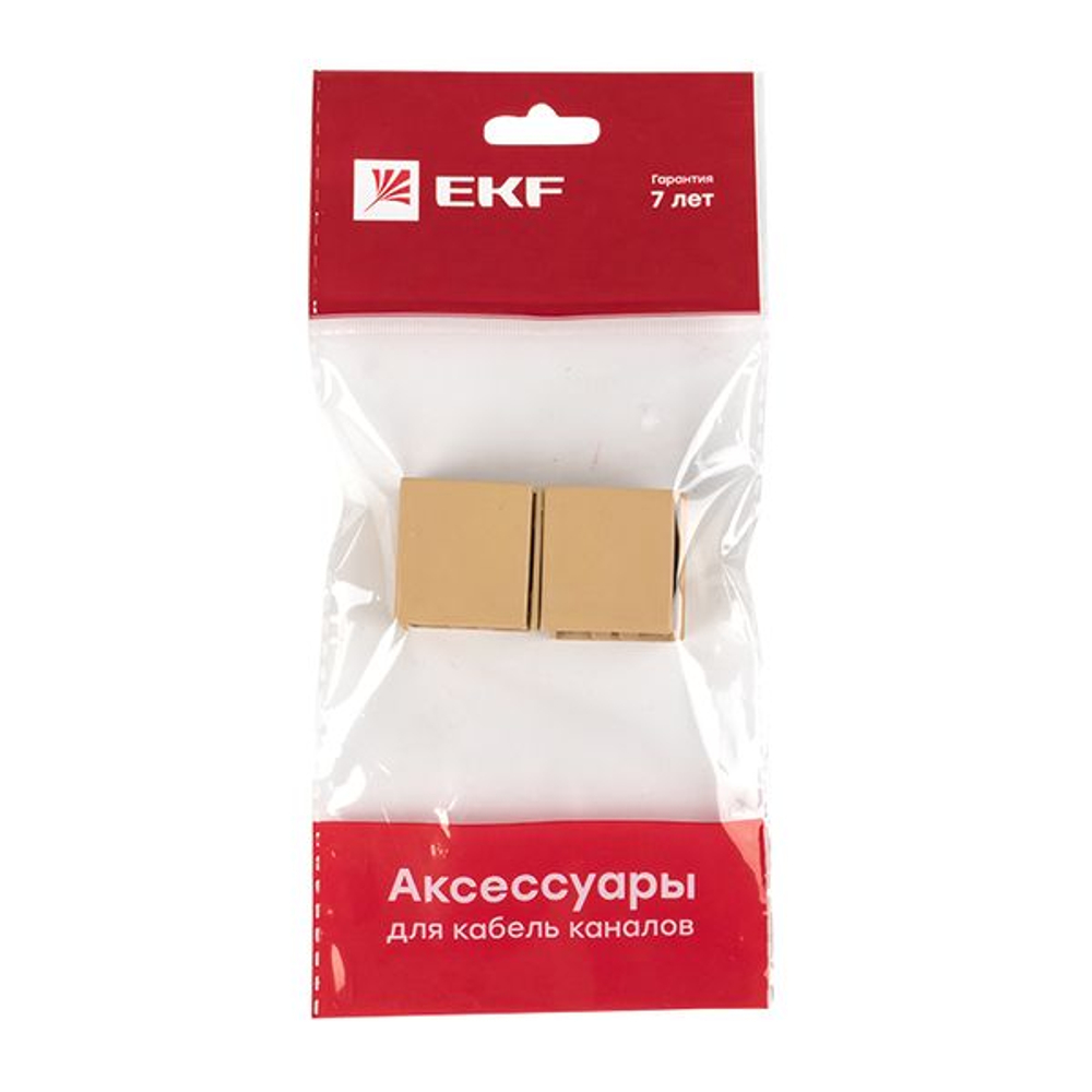 Соединитель (25x16) (4 шт) светлое дерево EKF-Plast (250.00 шт.)
