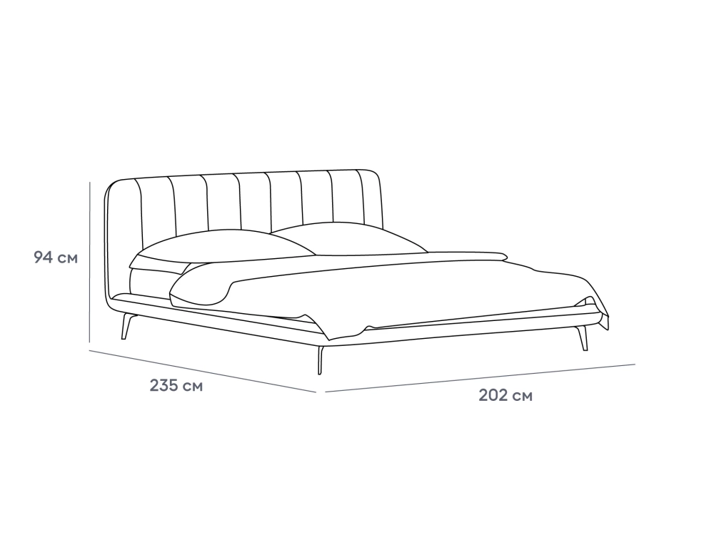 Кровать Amsterdam 1800