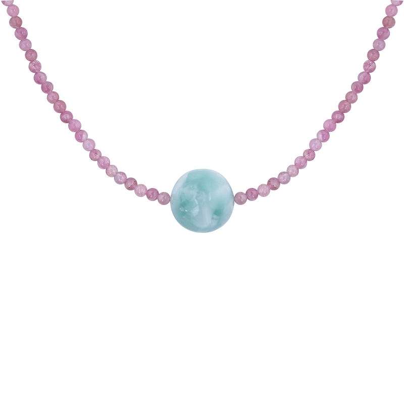 Колье Бирюзовый Шар