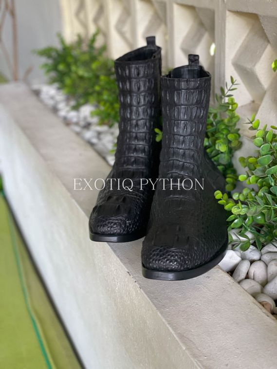 Полусапожки из кожи крокодила - SH-176