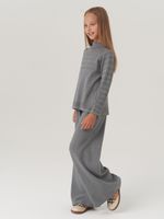 Водолазка в школу для девочки AT743  серый