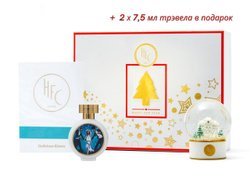 Новогодний набор HAUTE FRAGRANCE COMPANY Парфюмерная вода Delicious kisses со стеклянным шаром + подарок