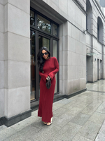 Платье ZEENA, тёмно-бордовый