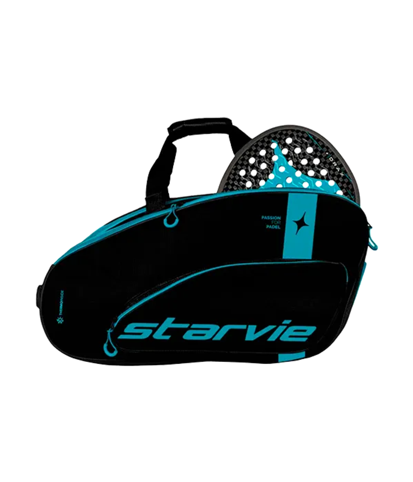 Сумка для падел Starvie Racing Drax Black-Blue 2025, премиальная и функциональная