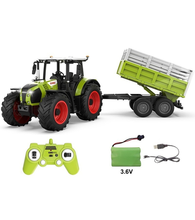 Радиоуправляемый трактор с прицепом Double Eagle CLAAS ARION 660 1/24 2.4G RTR