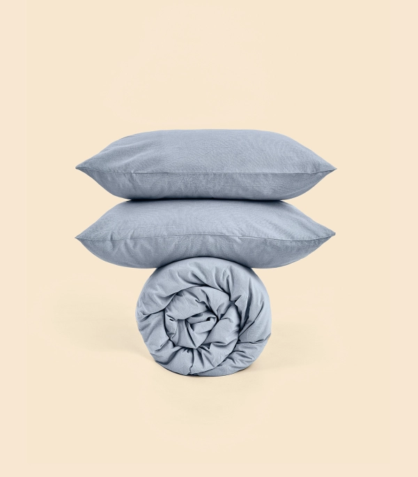 Пододеяльник - Melange Blue-gray - 200x200