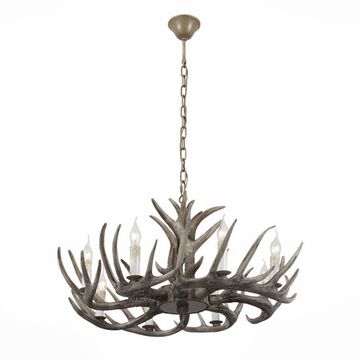 Люстра подвесная 8*E14 SL154.703.08 серый Corna ST-Luce