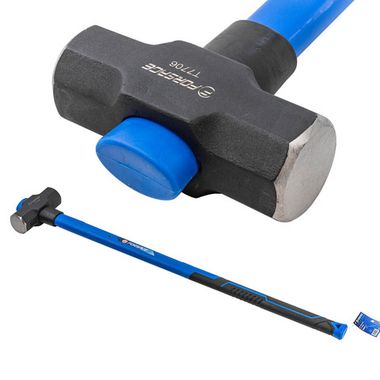 Кувалда с фиберглассовой ручкой и резиновой противоскользящей накладкой (2700г,L ручки-800мм) Forsage F-T7706