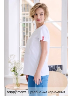 Футболка для беременных и кормящих мам