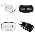 Сетевой адаптер Hoco C12 на 2 USB 2.4 А, 010522 Черный