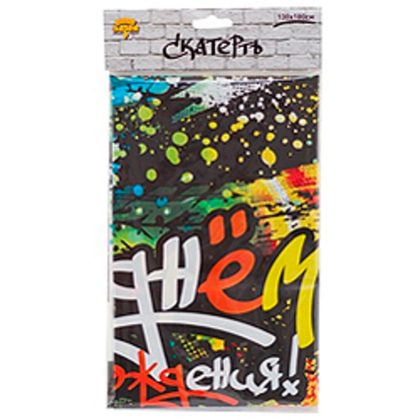 Скатерть-п-э-С-ДР-Граффити-130х180см