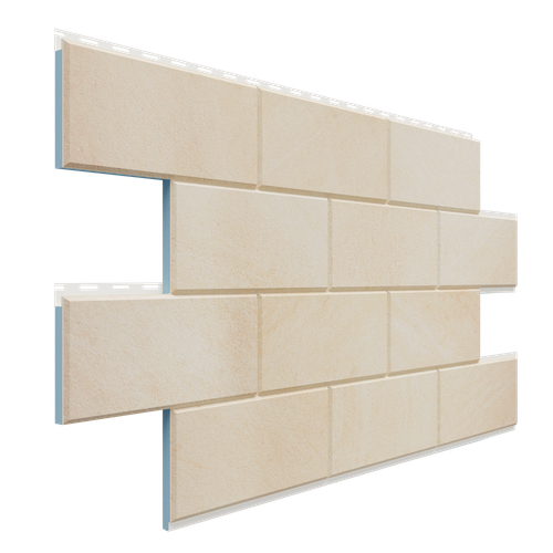 Фасадные панели (Цокольный Сайдинг) Доломит Дагестанский камень Двойные  Бланко