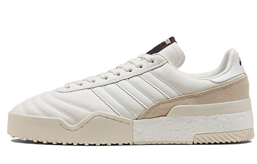 Alexander wang x adidas originals B-ball Soccer retro casual wear-resistant wrapping low-top sneakers for men and women the same beige