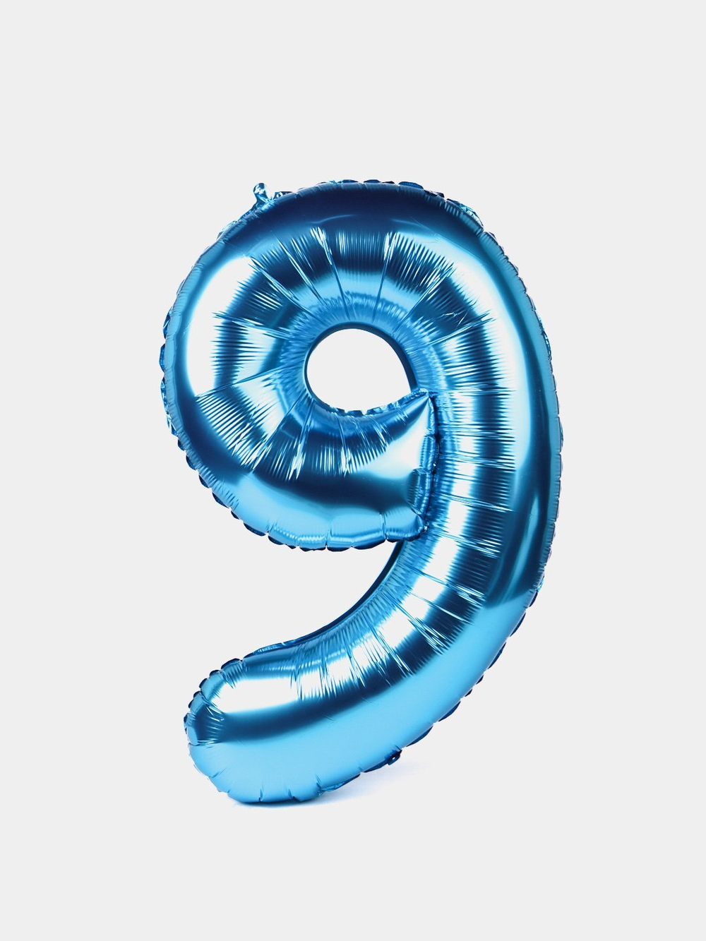 Шар цифра №9 Голубой