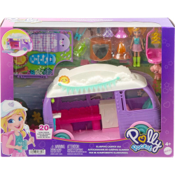 Polly Pocket - Glamping Van Camper + кукла + аксессуары JCC32