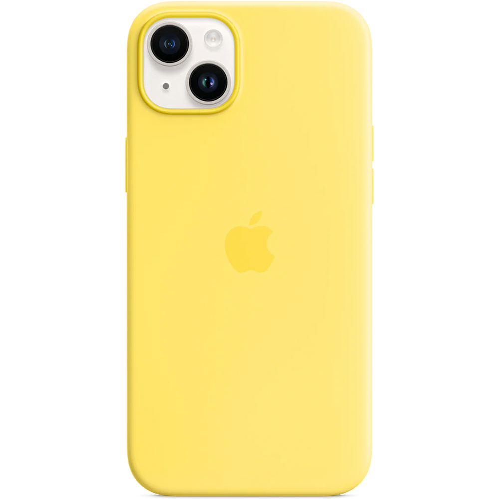 Силиконовый чехол с поддержкой MagSafe Apple Silicone Case для iPhone 14 Plus, Canary Yellow (Канареечный)