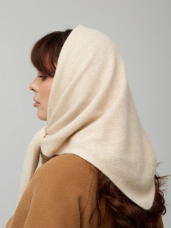 Оренбургский платок-косынка К820-08 бежевый