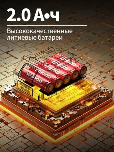 TALADO Дрель-шуруповерт, 21 В, 50 Нм, 2 АКБ