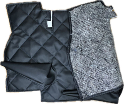 Коврик под рычаги КПП УАЗ 452, 3303 (синяя нить ромб)