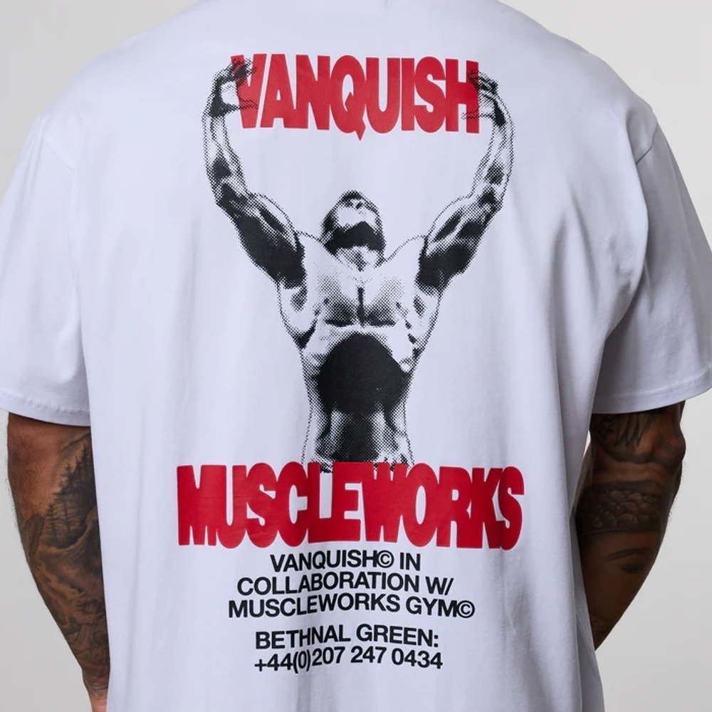 Футболка VANQUISH Muscleworks Oversized T-Shirts White