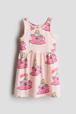 H&M Платье с принтом, розовый