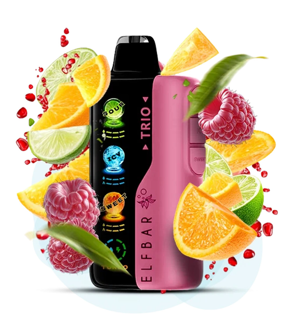 ELF BAR TRIO 40000 - Strawberry Orange Lime (5% nic)