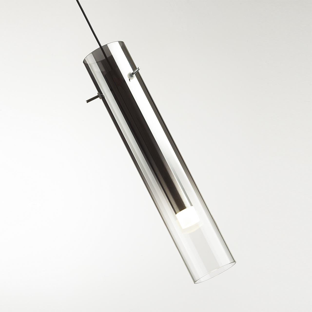 5062/5L PENDANT ODL24 383 черный/темн.хром/металл/стекло Подвес LED 5W 3000K SHINY