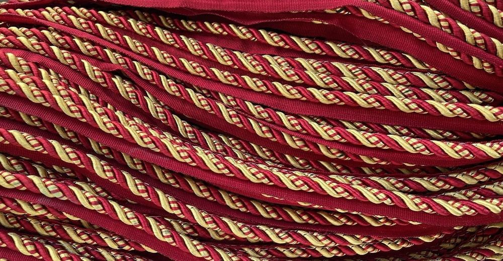 Кант декоративный 12.0 бордово-золотой