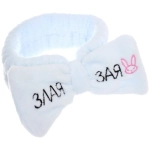 Повязка на голову «New collection Vostok - Злая Зая», цвет розовый, серый, голубой и сиреневый, 20*6см ( упаковка белый ZIP пакет )