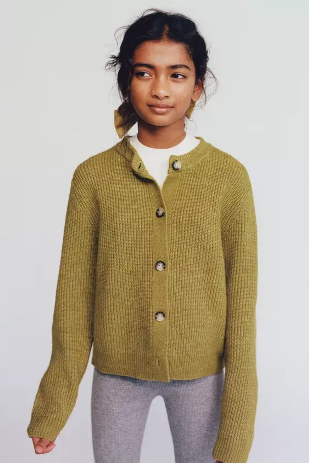 ZARA КАРДИГАН, ОЛИВКОВЫЙ