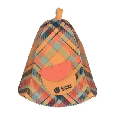 Шапка для бани и сауны «Клетка» с карманом «Банные штучки», войлок /10