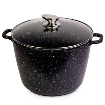 Кастрюля 10 л. из литого алюминия Kamille КМ 4408 с мраморным покрытием