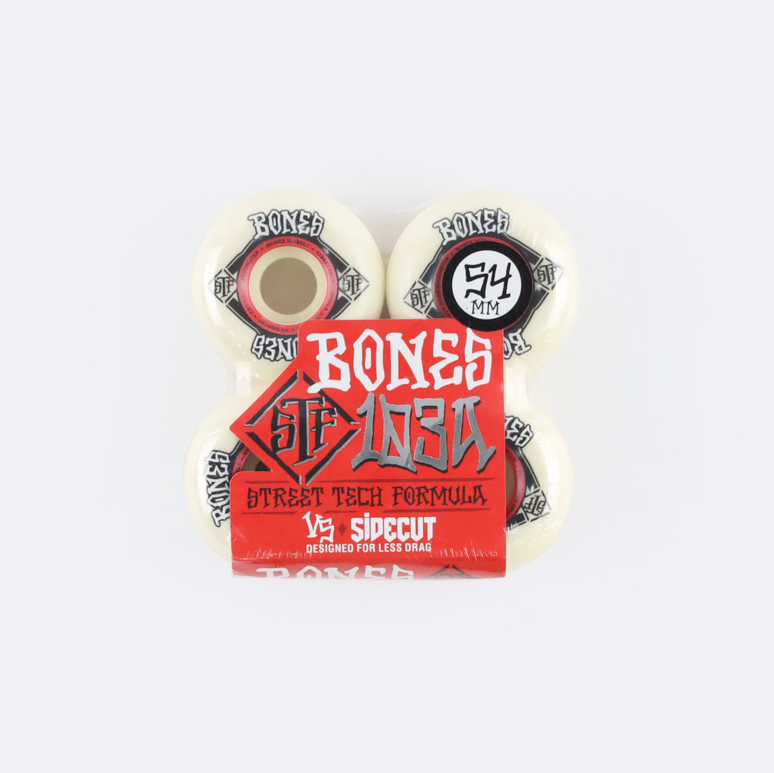 Купить Колеса Bones Street Tech Formula Sidecut (white) 103A
