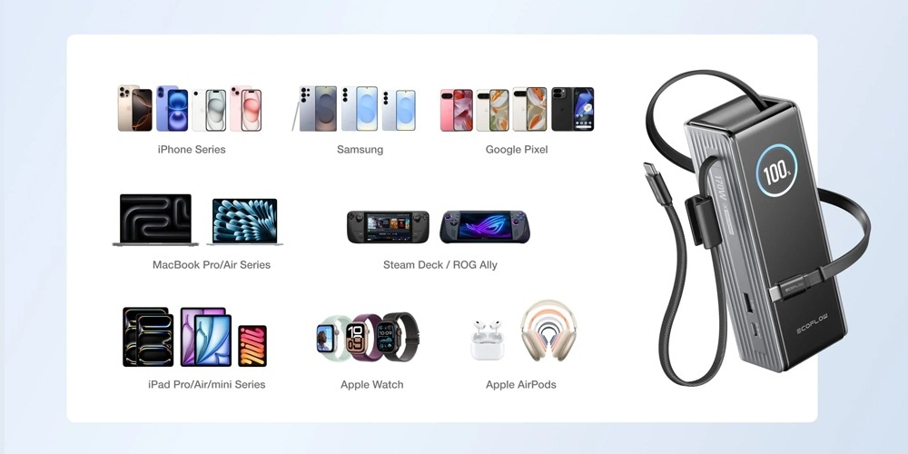 Внешний аккумулятор EcoFlow RAPID 25000 мАч 170 Вт темно-серый