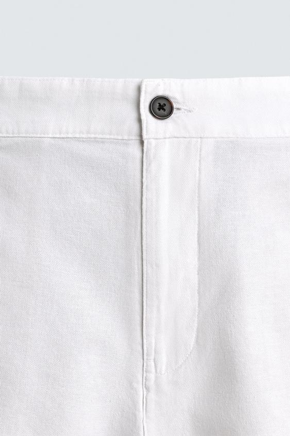ZARA ШОРТЫ REGULAR FIT ИЗ РЕЛЬЕФНОЙ ТКАНИ, БЕЛЫЙ
