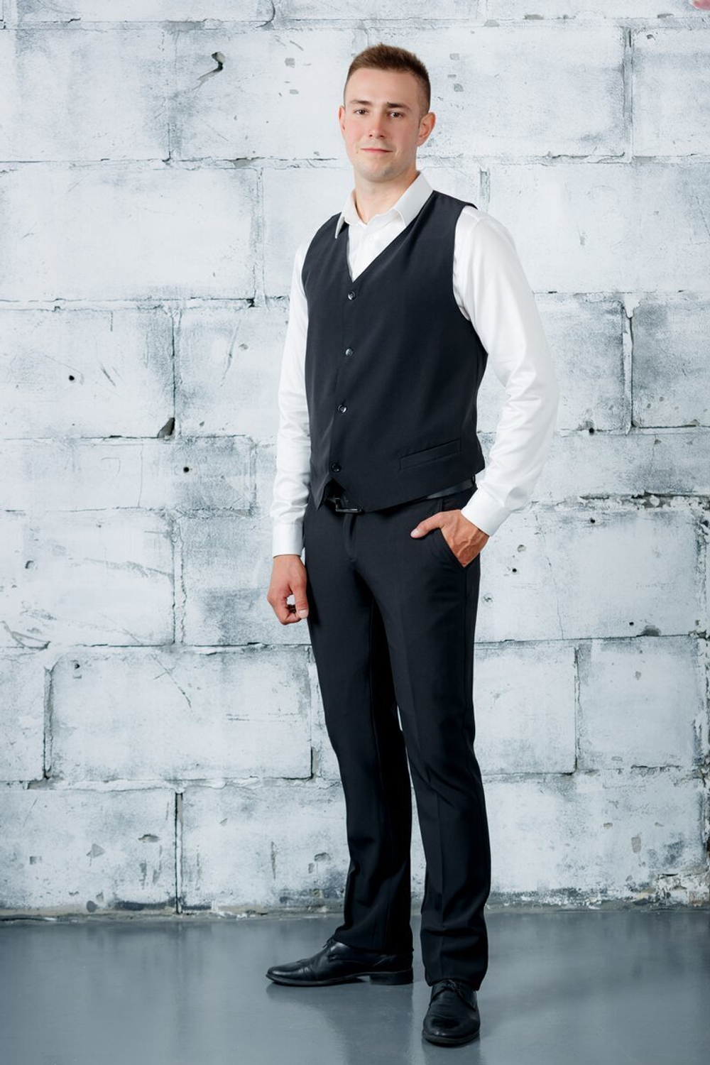 Брюки мужские классические классика кэжуал полуклассика строгие офисные синие темно-синие