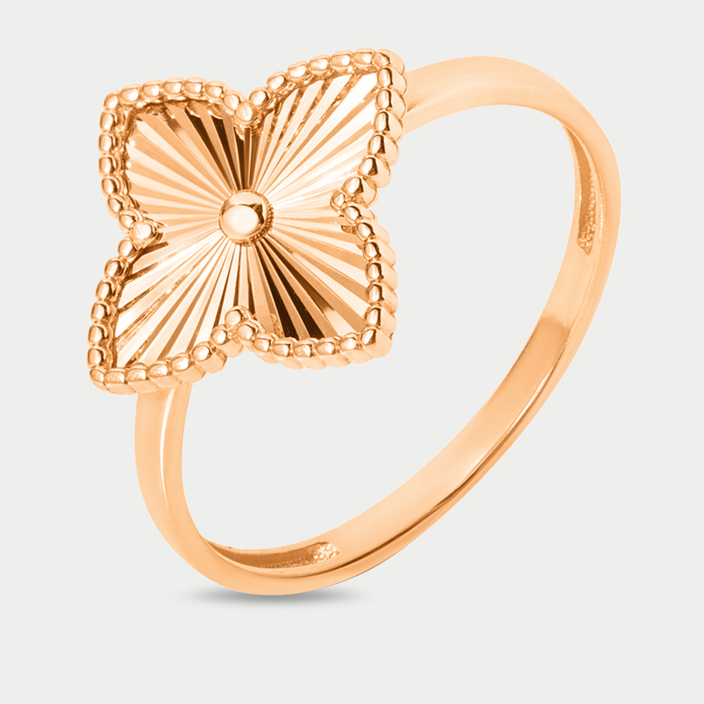 Кольцо для женщин из розового золота 585 пробы без вставок (арт. 023161-1010)