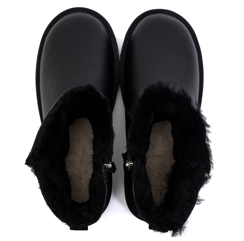 UGG Mens Classic Mini Double Zip Metallic Black