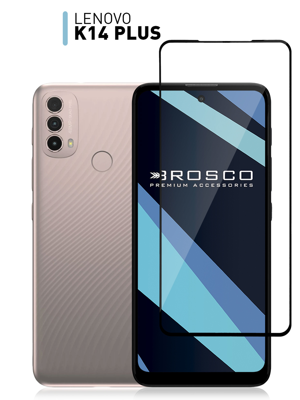 Защитное стекло ROSCO для Lenovo K14 Plus оптом (арт. LN-K14PLUS-FSP-GLASS-BLACK)