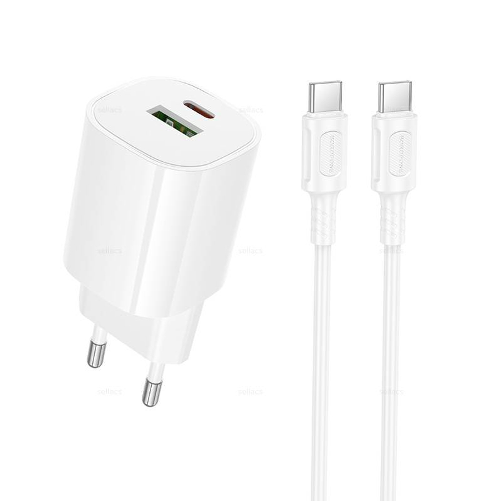 Зарядное устройство на Type-C PD20W+QC3.0 Borofone BA104A (white)