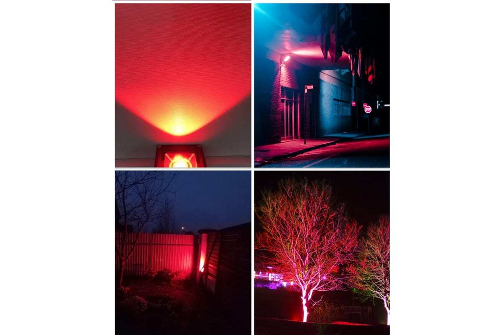 Прожектор LED LL-905 IP65 50W красный Feron 41520