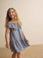 Платье с оборками для девочки Next AC6-229, Голубой