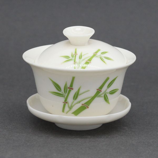 Гайвань с зеленым бамбуком. фарфор, 100мл